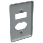 Placa 4X2 para 1 Interruptor + 1 Tomada Horizontal Clássica (39093)