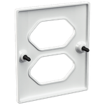 Placa 3X3 Sobrepor Milleniun para 2 Tomadas Horizontais (39072)