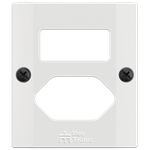 Placa 3X3 Sobrepor Milleniun para 1 Interruptor + 1 Tomada Horizontal (39125)