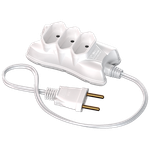 Extensão Mini 2P 3 Metros Cabo P 2X0,75 10A/250Vca Branco (39318)
