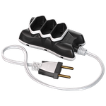 Mini Extensão Tomada 2P 2 Metros Cabo P 2X0,50 10A/250Vca Preto / Branco (39295)