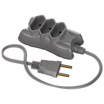 Extensão Mini 2P 3 Metros Cabo P 2X0,75 10A/250Vca Cinza (39321)