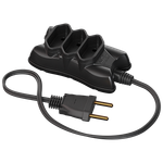 Extensão Mini 2P 10 Metros Cabo P 2X0,75 10A/250Vca Preto (39374)