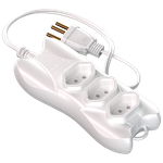 Extensão 2P 5 Metros Cabo P 2X0,75 10A/250Vca Branco (39418)