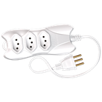 Extensão 2P 5 Metros Cabo P 2X0,75 10A/250Vca Branco (39418)