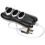 Extensão 2P+T 10 Metros Cabo P 2X0,75 10A/250Vca Preto / Branco (39432)