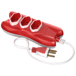 Extensão 2P 5 Metros Cabo P 2X0,75 10A/250Vca Vermelho / Branco (39420)