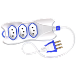 Extensão 2P 3 Metros Cabo P 2X0,75 10A/250Vca Branco / Azul (39403)