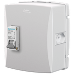 Caixa de Proteção Sobrepor Modular Petra com Disjuntor 1 Polo 16A DIN + Tomada 20A (89090)