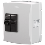 Caixa de Proteção Sobrepor Modular Petra com Disjuntor 2 Polos 20A NEMA + Tomada 20A (89097)
