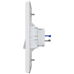1 Interruptor Simples 10A/250Vca Engate Rápido com placa Vertical Rapid Branca (86003)