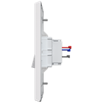 1 Interruptor Paralelo 10A/250Vca Engate Rápido com placa Vertical Rapid Branca (86004)