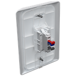 1 Interruptor Paralelo 10A/250Vca Engate Rápido com placa Vertical Rapid Branca (86004)