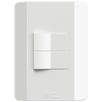 2 Interruptores Simples 10A/250Vca Engate Convencional com placa Rapid Branca (86039)