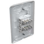 2 Interruptores Simples 10A/250Vca Engate Convencional com placa Rapid Branca (86039)