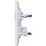 1 Interruptor Simples + 1 Tomada 2P+T 10A/250Vca Engate Rápido com placa Rapid Branca (39527)