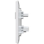 1 Interruptor Simples + 1 Tomada 2P+T 10A/250Vca Engate Convencional com placa Rapid Branca (39582)