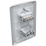 1 Interruptor Paralelo + 1 Tomada 2P+T 10A/250Vca Engate Convencional com placa Rapid Branca (39584)
