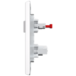 1 Interruptor Paralelo 10A Engate Rápido + 1 Tomada 2P+T 20A, 250Vca com placa Rapid Branca (39560)