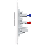 1 Interruptor Simples + 1 Paralelo + 1 Tomada 2P+T 10A/250Vca Engate Rápido com placa Rapid Branca (39536)