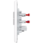 2 Interruptores Paralelos + 1 Tomada 2P+T 10A/250Vca Engate Rápido com placa Rapid Branca (39537)