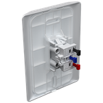 1 Tomada 2P+T 10A/250Vca Engate Rápido com placa Vertical Rapid Branca (39531)