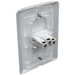 1 Tomada 2P+T 10A/250Vca Engate Convencional com placa Horizontal Rapid Branca (39586)