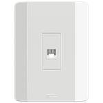 1 Tomada RJ11 com placa Vertical Rapid Branca (41303V)