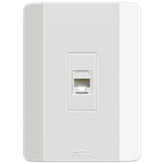Prolongador Fêmea x Fêmea RJ45 Cat6 com placa Vertical Rapid Branca (41312V)