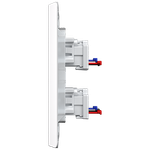 2 Tomadas 2P+T 10A/250Vca Engate Rápido com placa Rapid Branca (39548)