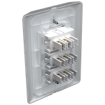 3 Interruptores Simples 10A/250Vca Engate Convencional com placa Prisma (84017)