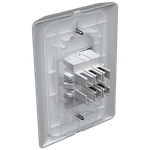 Interruptor Intermediário 10A/250Vca Engate Convencional com placa Prisma (84008) - Linha Prisma