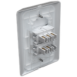 1 Interruptor Simples + 1 Interruptor Paralelo 10A/250Vca Engate Convencional com placa Prisma (84012)