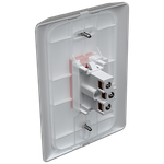 Tomada 2P+T Vermelho 20A, 250Vca Engate Convencional com placa Vertical Prisma (39256)