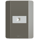 Tomada RJ11 com placa Horizontal Prisma (41103H)
