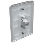 Prolongador Fêmea x Fêmea RJ45 Cat5e com placa Vertical Prisma (41112V) - Linha Prisma