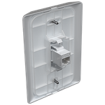 Prolongador Fêmea x Fêmea RJ45 Cat6 com placa Vertical Prisma (41113V)