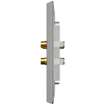 4 Módulos com Conector Coaxial A+V com placa 4X4 Prisma (84051)