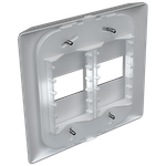 Placa 4X4 para 2 Módulos Distanciados Prisma (83006)