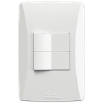 Conjunto 1 Interruptor Intermediário 10A/250Vca Engate Convencional com placa Petra (81020)