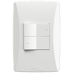 1 Interruptor Bipolar Simples 10A/250Vca Engate Convencional com placa Petra (81018)