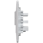 2 Interruptores Simples + 1 Tomada 2P+T 10A/250Vca Engate Convencional com placa Petra (39058)