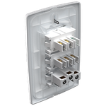 Conjunto 1 Interruptor Simples + 1 Interruptor Paralelo + 1 Tomada 2P+T 10A/250Vca com placa Petra (39060)