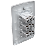 3 Tomadas 2P+T 20A, 250Vca Engate Convencional com placa Petra (39764)
