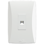 Conjunto 1 Tomada RJ11 com placa Vertical (40903V)
