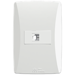 1 Tomada RJ11 com placa Horizontal (40903H)