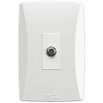 Conjunto 1 Conector para Antena com placa Vertical Petra (81025V)