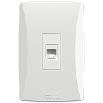 Prolongador Fêmea x Fêmea RJ45 Cat6 com placa Vertical Petra (40907V)