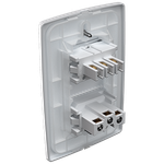 1 Interruptor Simples 10A + Tomada 2P+T 20A, 250Vca Engate Convencional com placa Petra (39232)