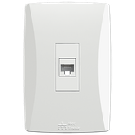 1 Tomada RJ45 Cat5e com placa Vertical Petra (40904V)